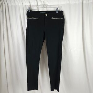 Lauren Ralph Lauren Womens 8P 32x24 Black Stretch Zipper Pockets Ankle‎ Pants